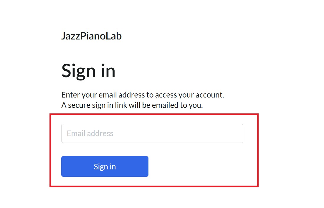 Sign in form to manage subscription