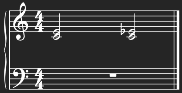 Showing Harmonic Major 3rd and Minor 3rd Intervals