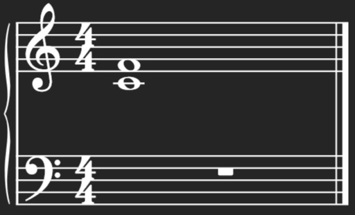 Showing Harmonic 4th Interval