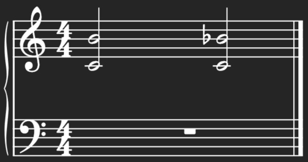 Showing Harmonic 7th Interval