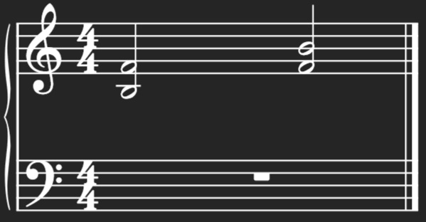 Showing a Tritone using the B-F anchor.