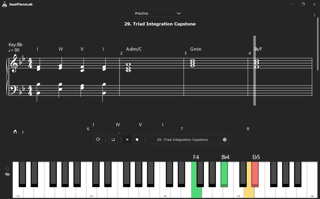 JazzPianoLab Course Screenshot 1